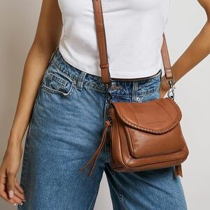 Aimee Kestenberg chestnut brown mini All For Love crossbody handbag